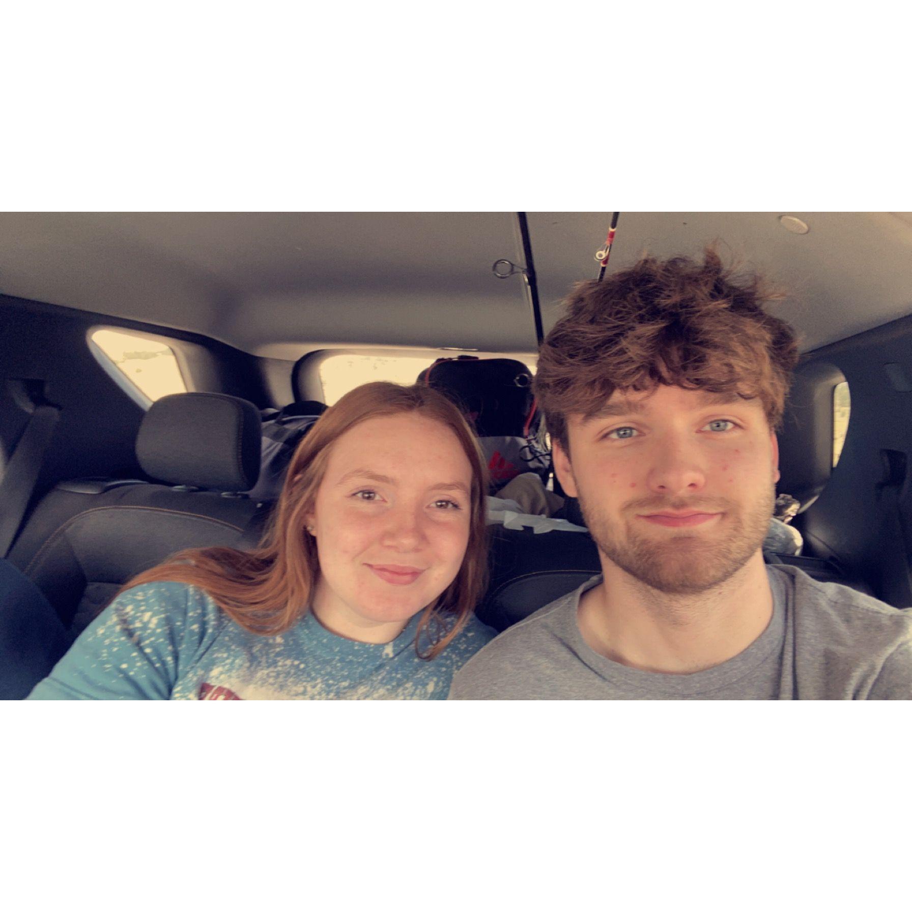 We were on our way to Colorado! First family vacation together.