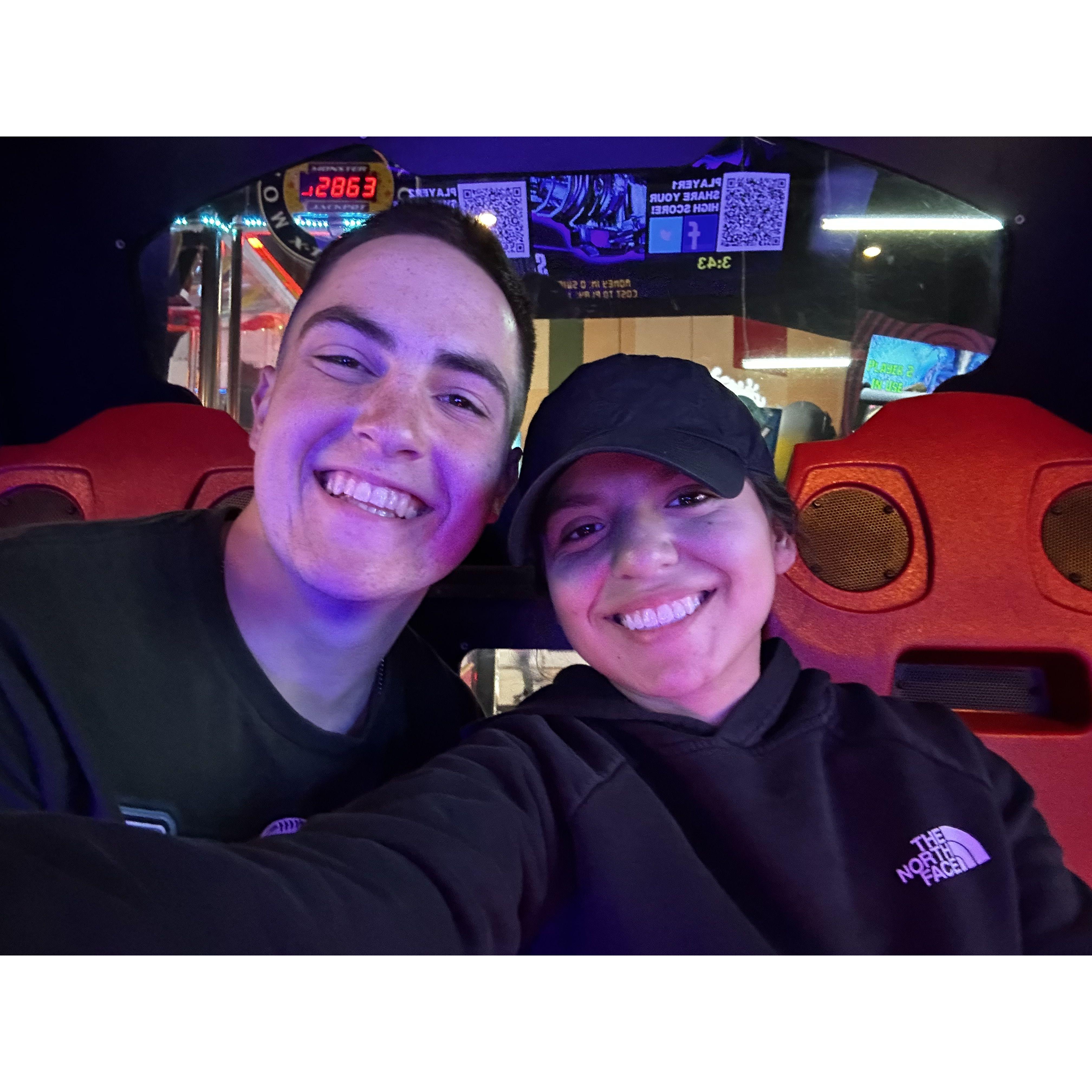 One of our many arcade dates.