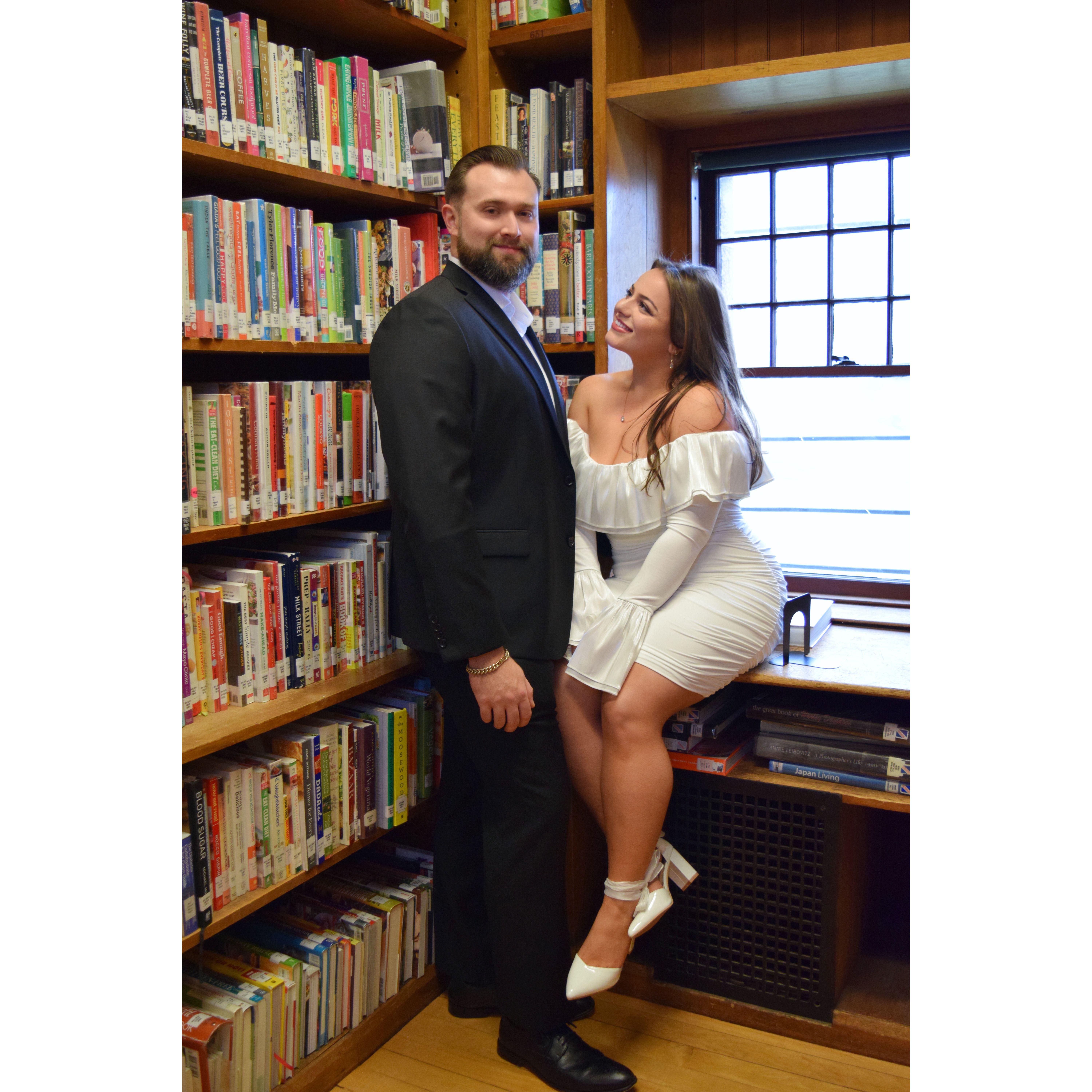 Ames Public Library, home to thousands of books (which Shannon loves deeply) and located in the town of Easton, where they first met and fell in love.