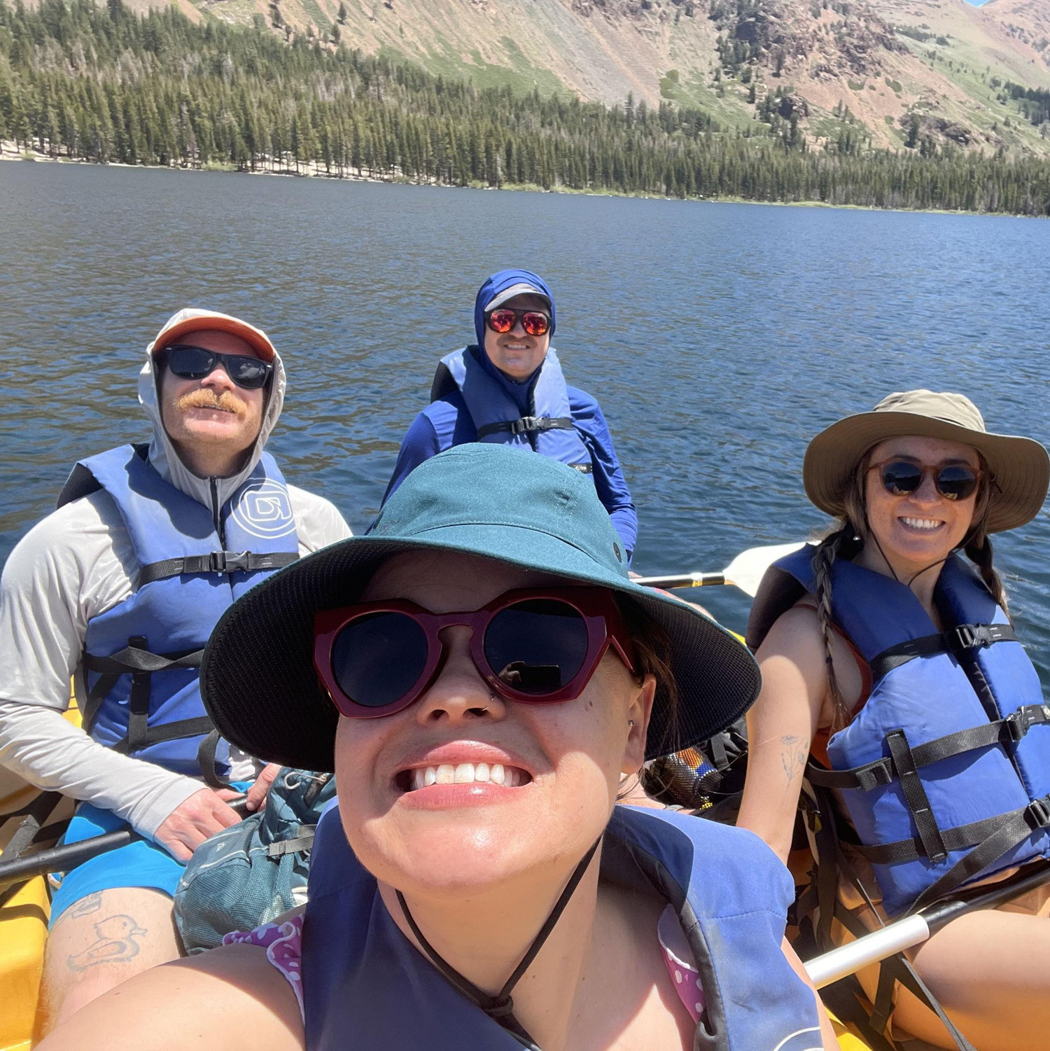 Kayaking in Mammoth Lakes with Ray and Lexy