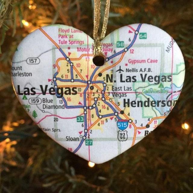 Las Vegas Christmas Ornament