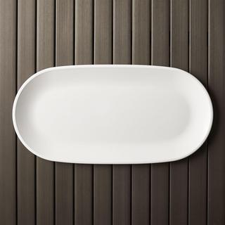 Lunea Melamine White Long Serving Platter