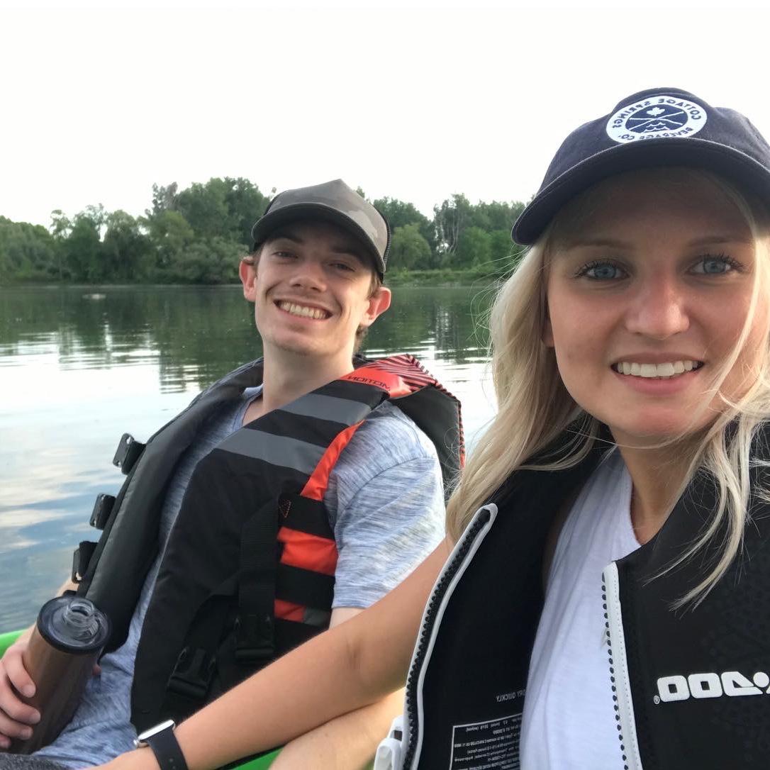 Alex and Makenna celebrating their 3 year anniversary
