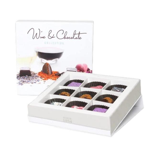 Dallmann Confections Wine & Chocolate Pairing Gift Box - Pair Your Favorite Wine With Our Chocolate Truffles - Each Piece Carefully Selected By Our Sommelier (Wine)