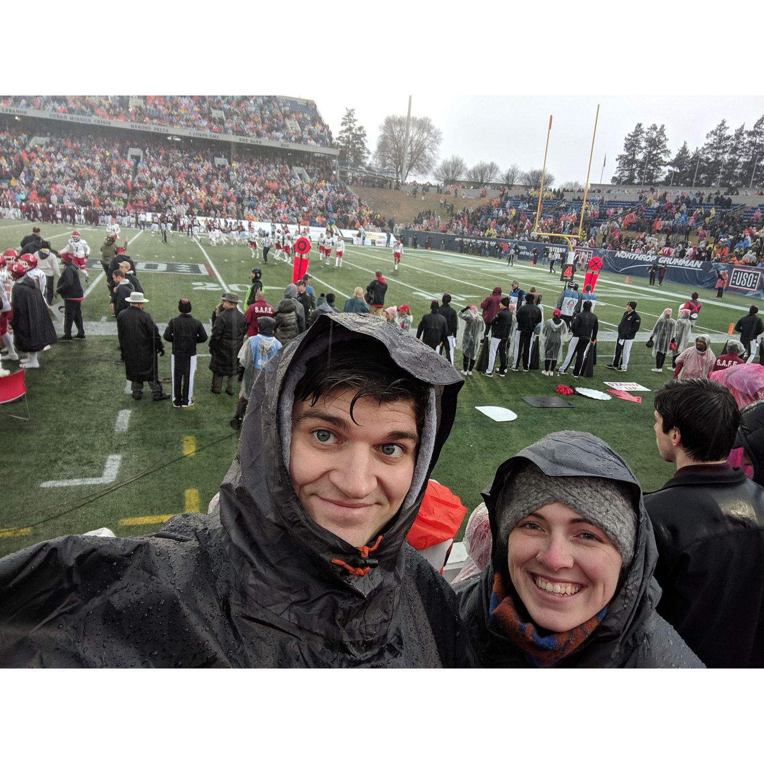 Our first football game at Navy-Marine Corps Memorial Stadium at the US Naval Academy for the Armed Forces Bowl. Virginia Tech v. Cincinnati on New Year's Eve 2018.