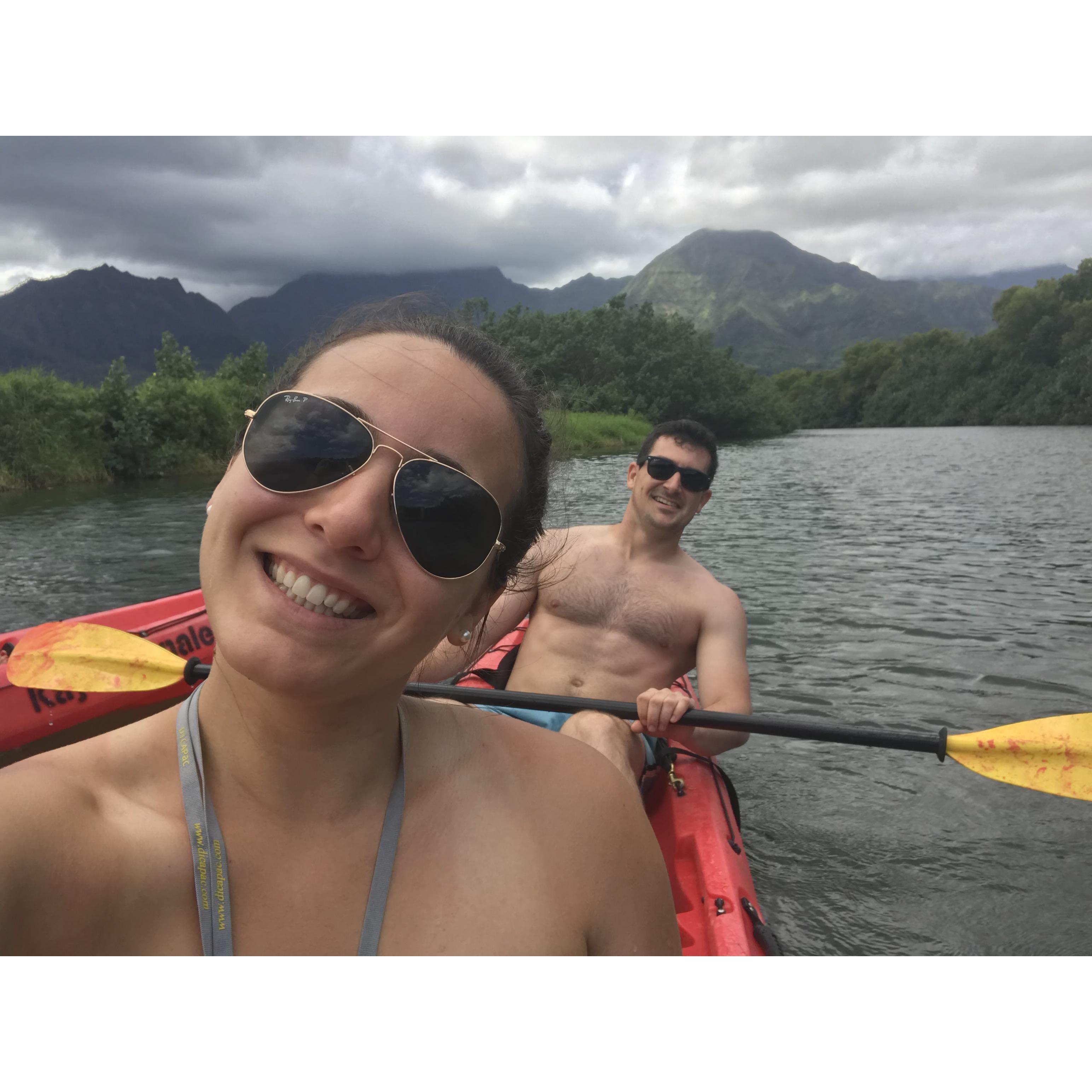 Kayaking in Kauai
