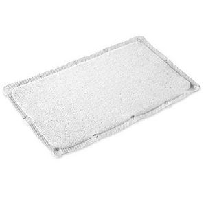 Bath Carpet Ultra Tub Mat with Anti-Slip Backing in Clear
