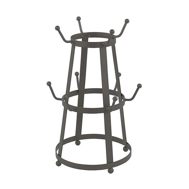 Spectrum Diversified 10676 Stripe 10 Mug Holder, Industrial Gray