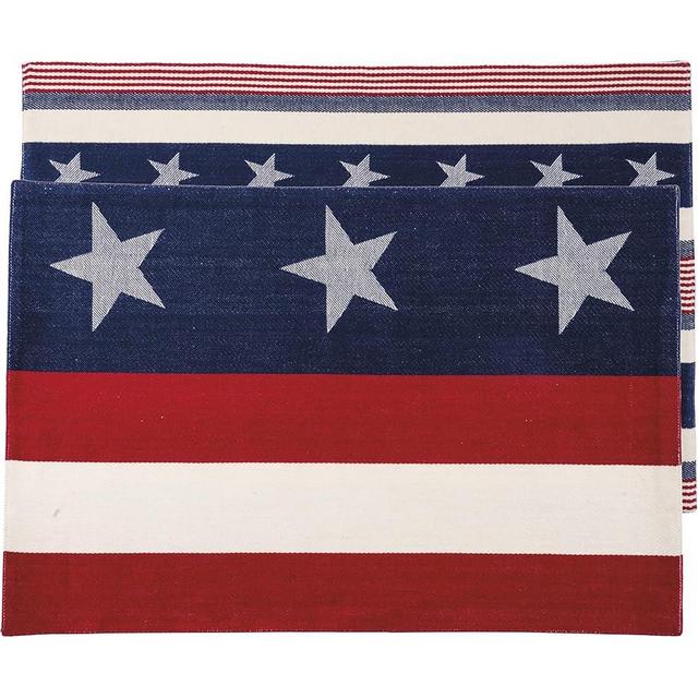 Primitives by Kathy American Flag, Stars & Stripes Placemats