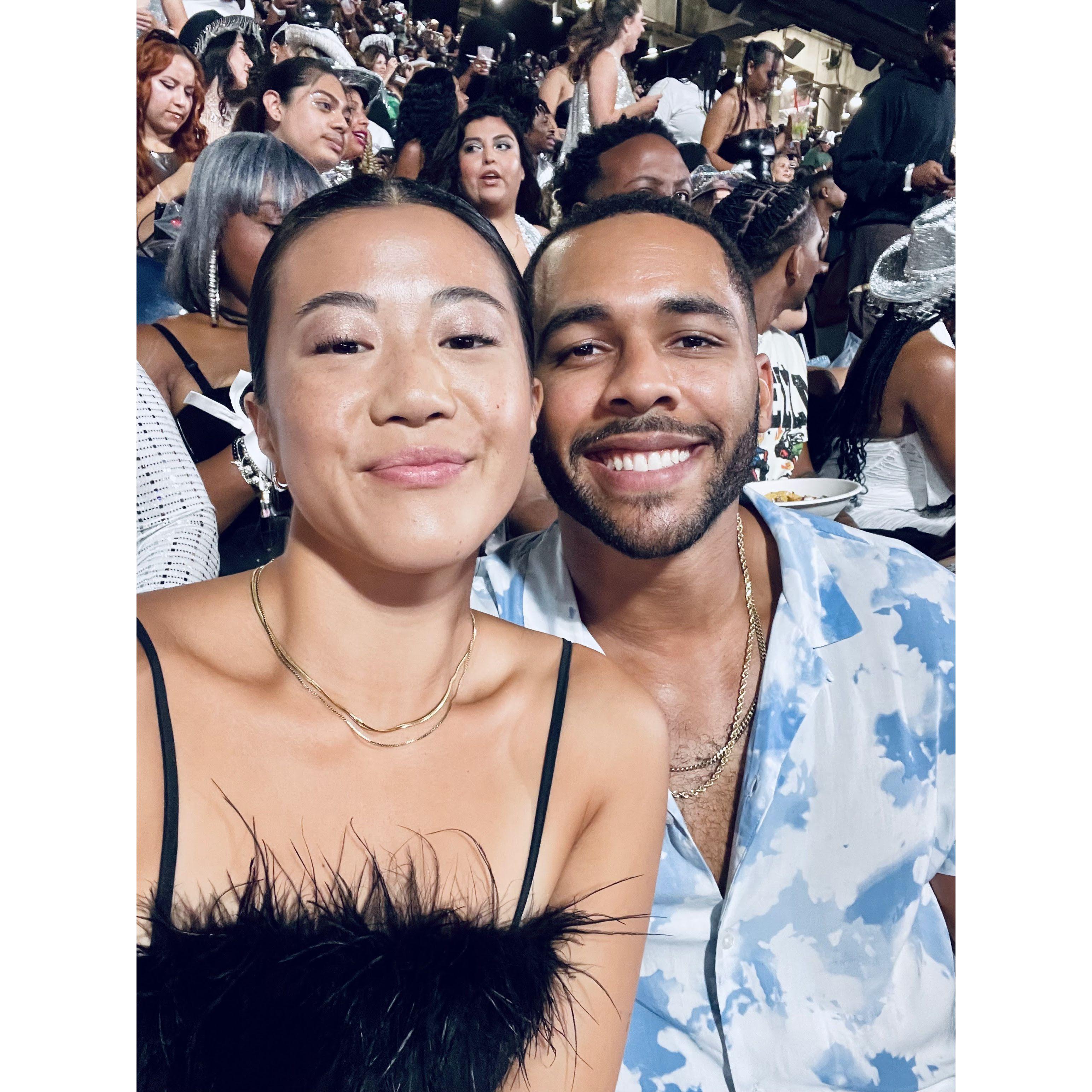 Haley brought Bradley to the infamous Beyonce concert where Haley cried tears of joy and Bradley damaged his eardrums from the screaming fans.