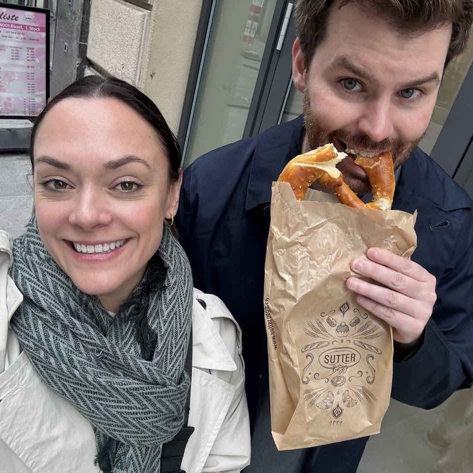 Pretzels in Basel!