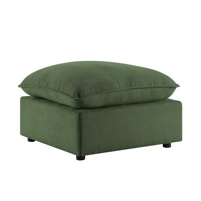 VANOMi Ottoman Module, Modular Sofa Sectional Couch Cube Seat, Green