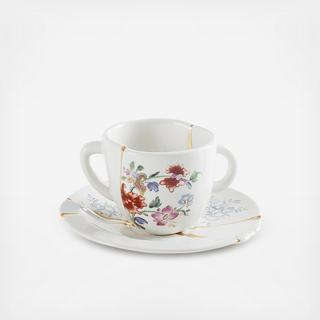 Kintsugi Coffee Cup with Saucer I