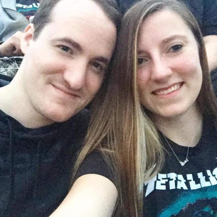 Seeing Metallica with Tayler's dad and sister Tasha!