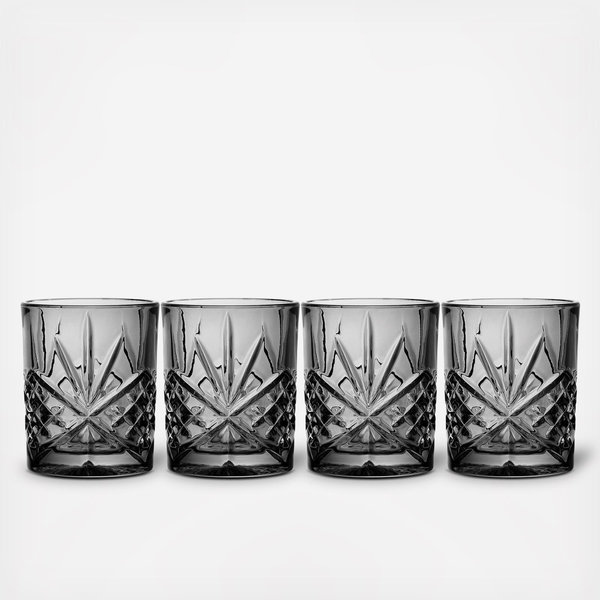 Godinger Double Old Fashioned Gläser – Stiellose Whiskeygläser, Perfekt Für Cocktails, Bourbon & Bier