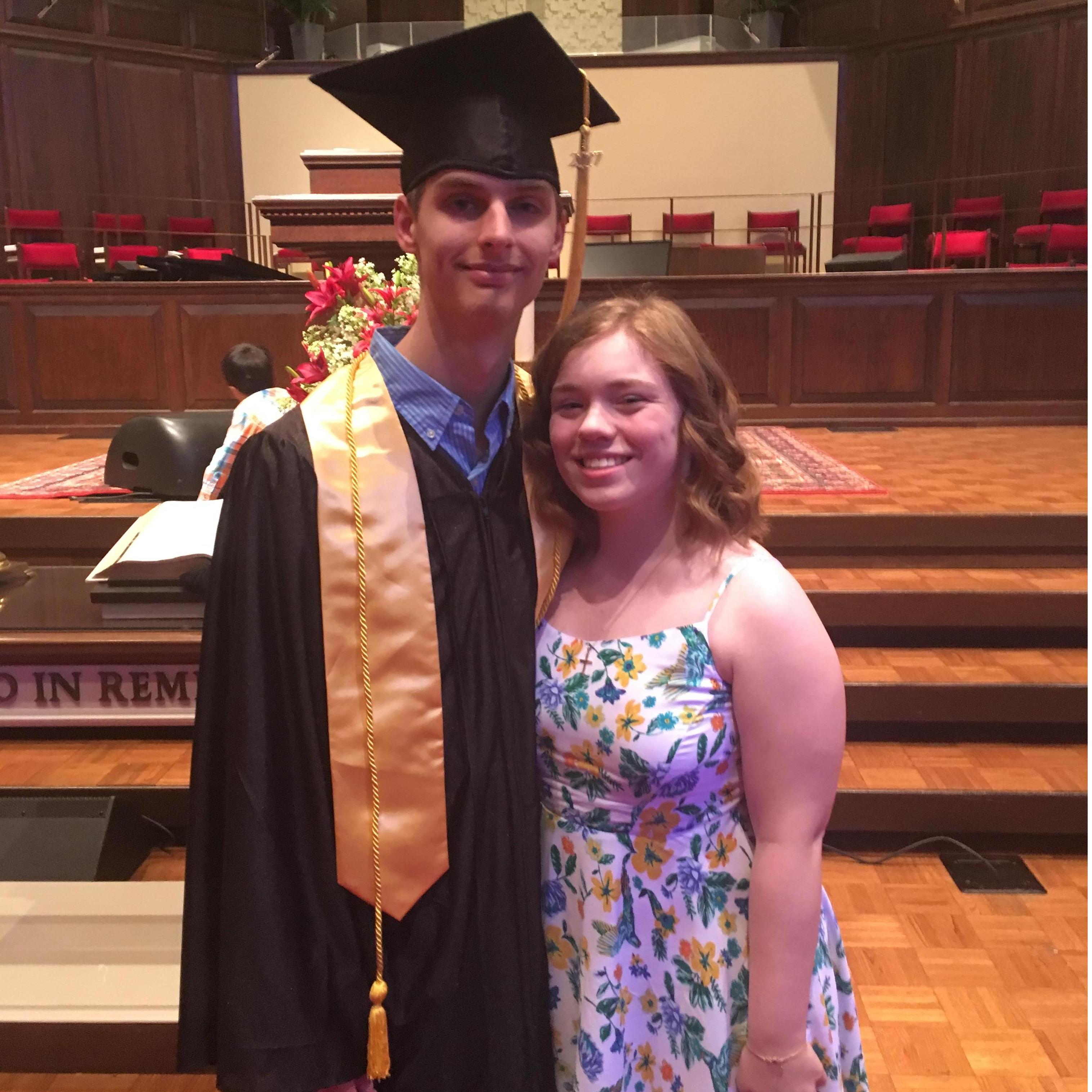 He graduated high school. That was cool.