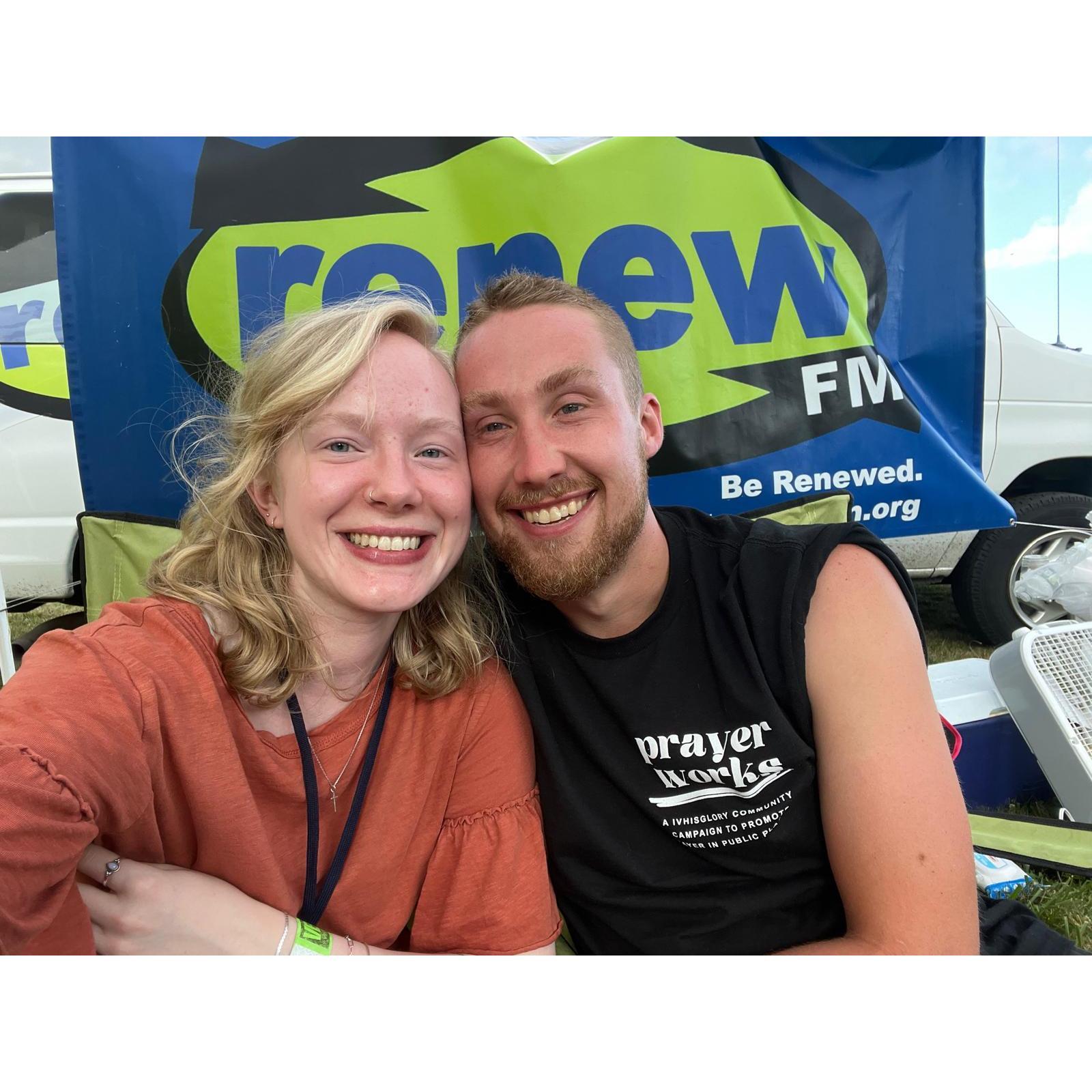 First time staffing the renew FM table at Hill Fest 2024
