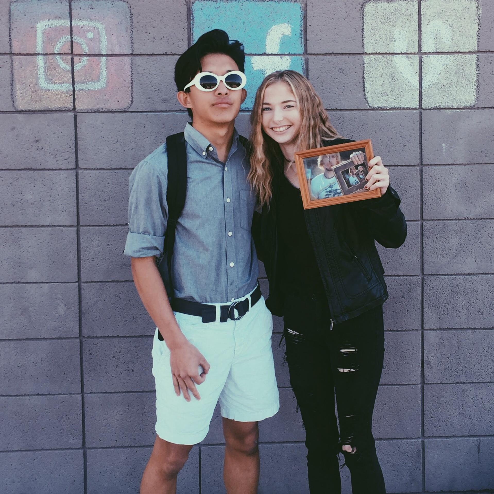 One of our many high school spirit days, this one was "meme day".
