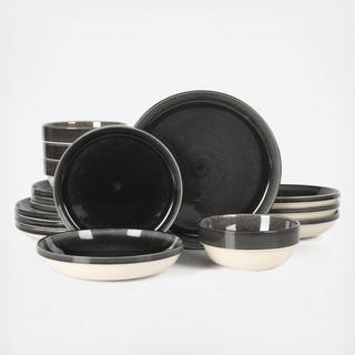 Kitchen Essentials Banquette 16-Piece Dinnerware Set, Service for 4