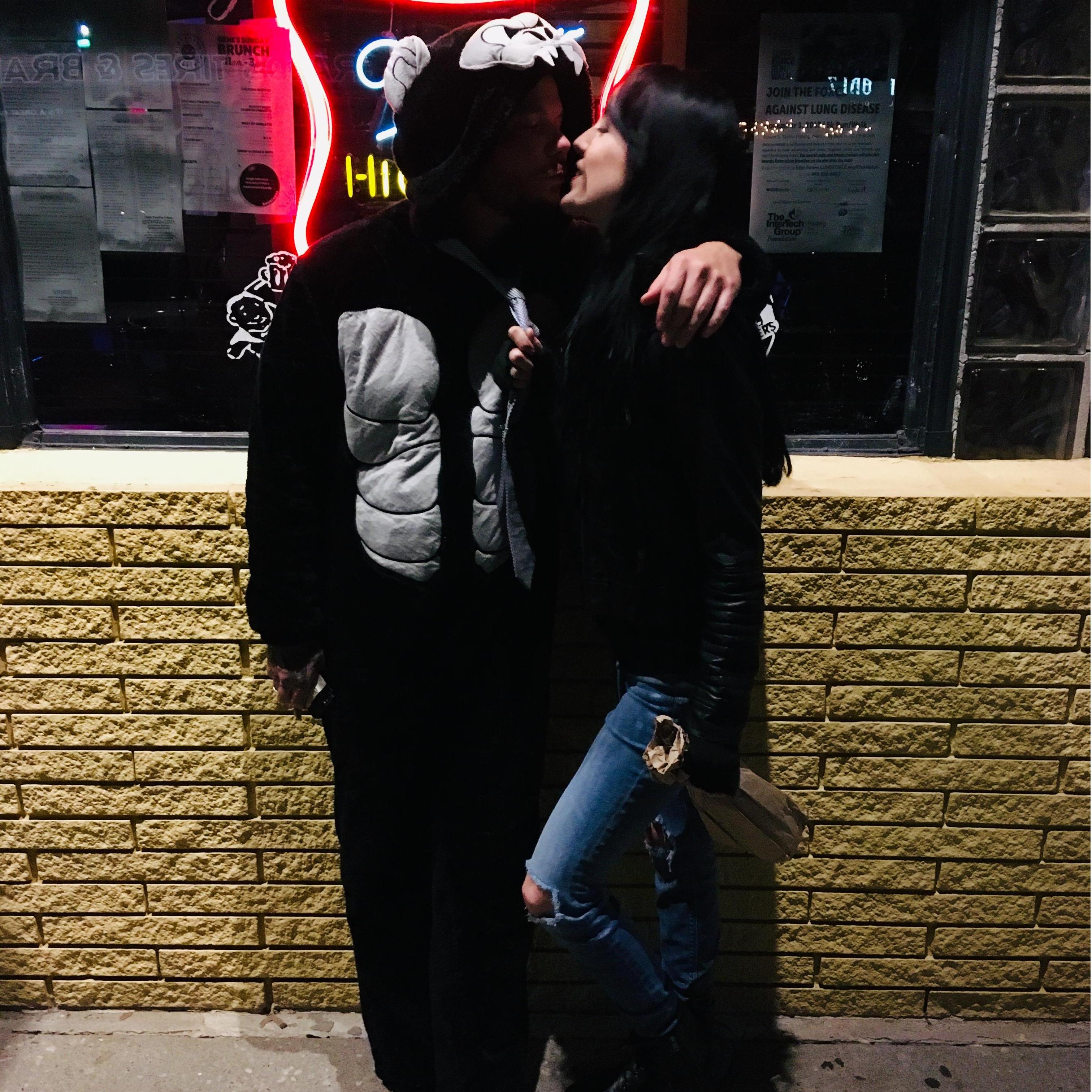 Halloween 2018. Jessica Jones & a gorilla.