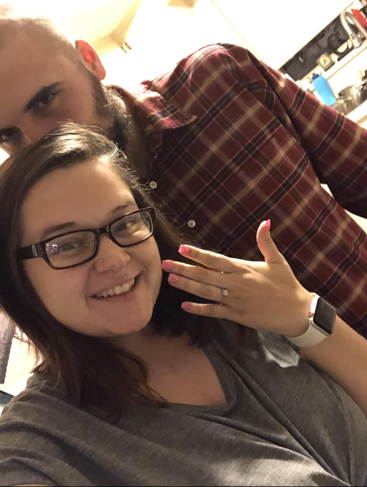 The night we got engaged!