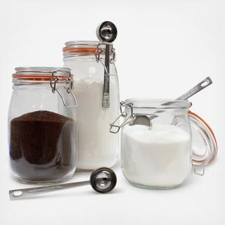 3-Piece Glass Canister Set