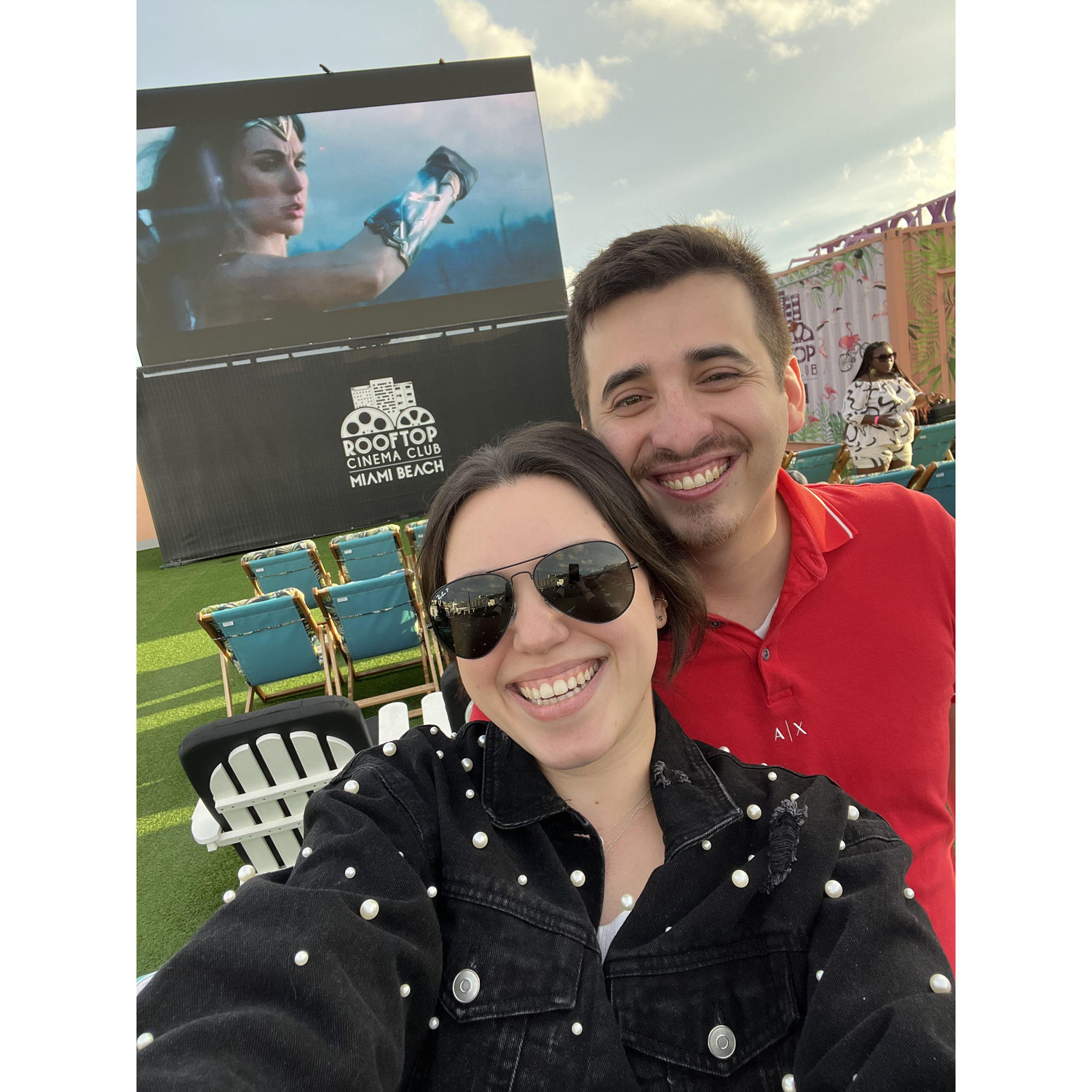 September 2023: Our first rooftop movie