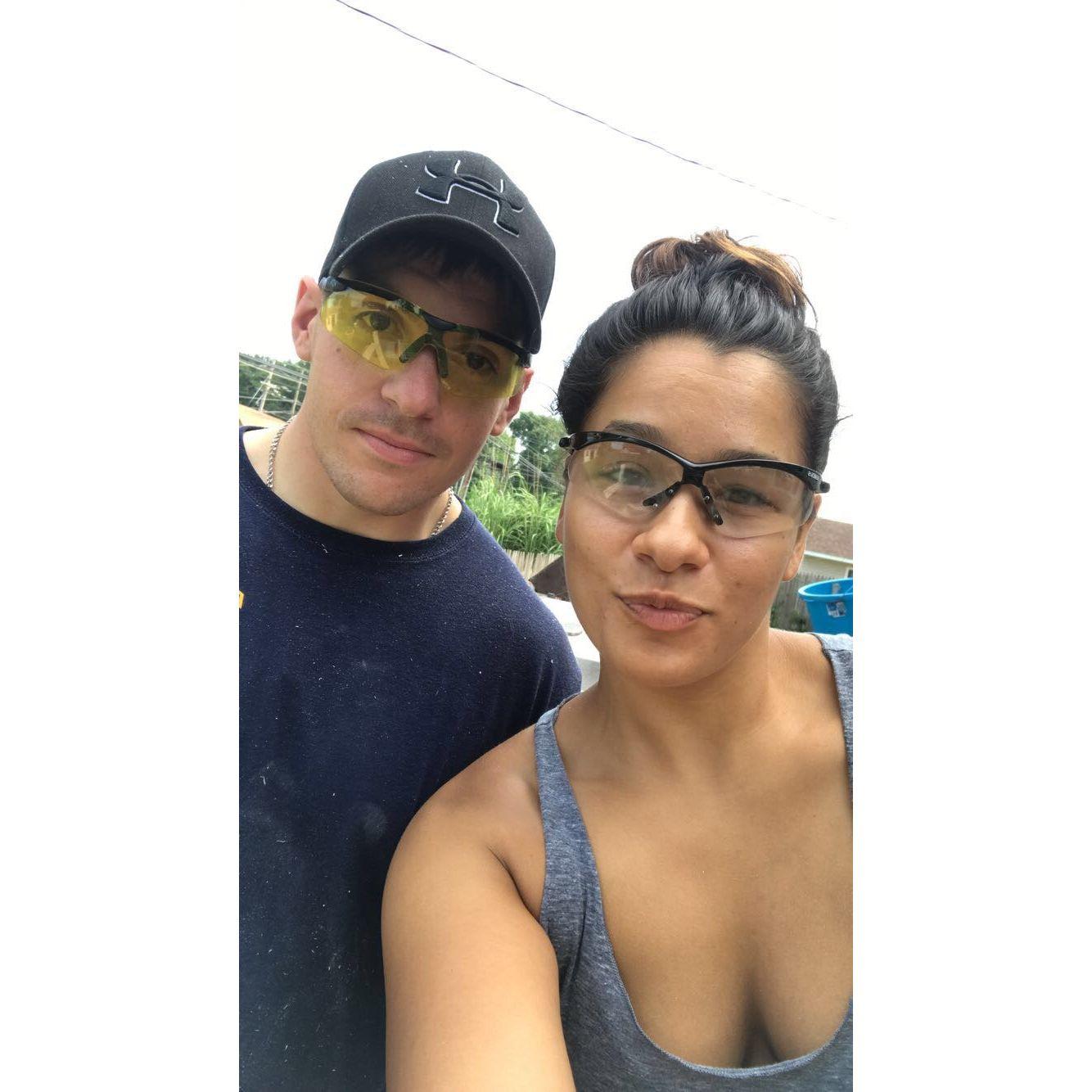 Construction Couple.