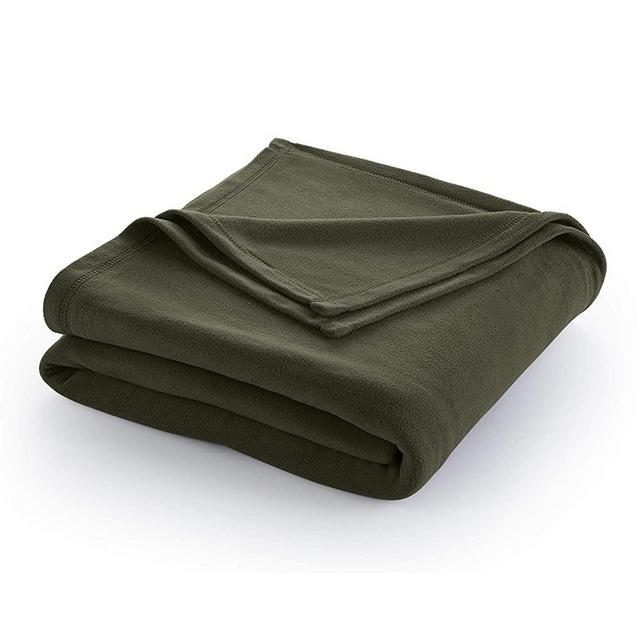 Martex Super Soft Fleece Blanket - Full/Queen, Warm, Lightweight, Pet-Friendly, Throw for Home Bed, Sofa & Dorm - Basil