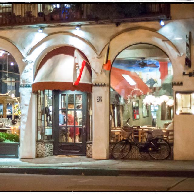 Dinner at La Bicyclette Restaurant in Carmel by the Sea for our Honeymoon