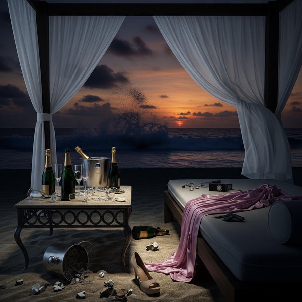 Private Cabana + Champagne = Trouble