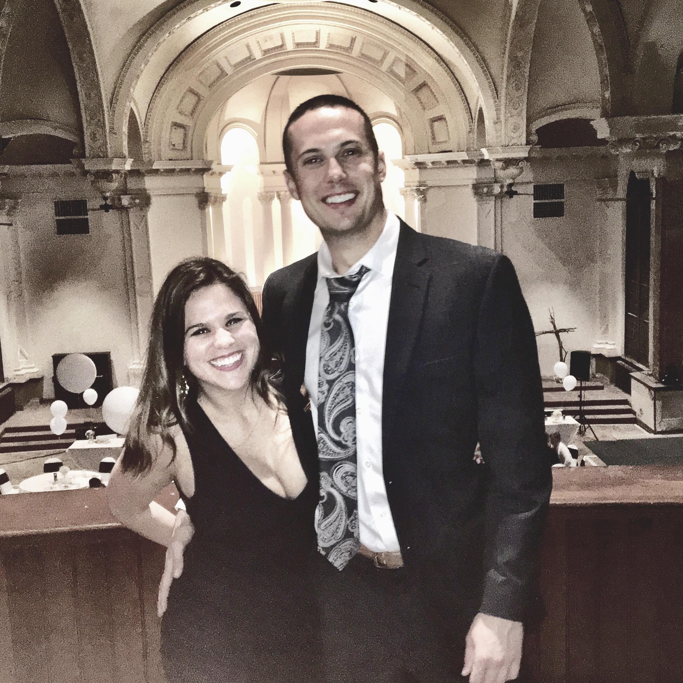 The first picture we ever took together was at the wedding where we both realized we were in love.