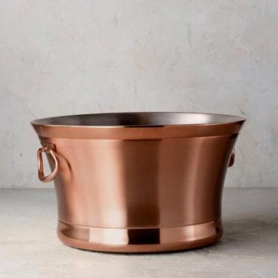 Optima beverage tub — antique gold 21”