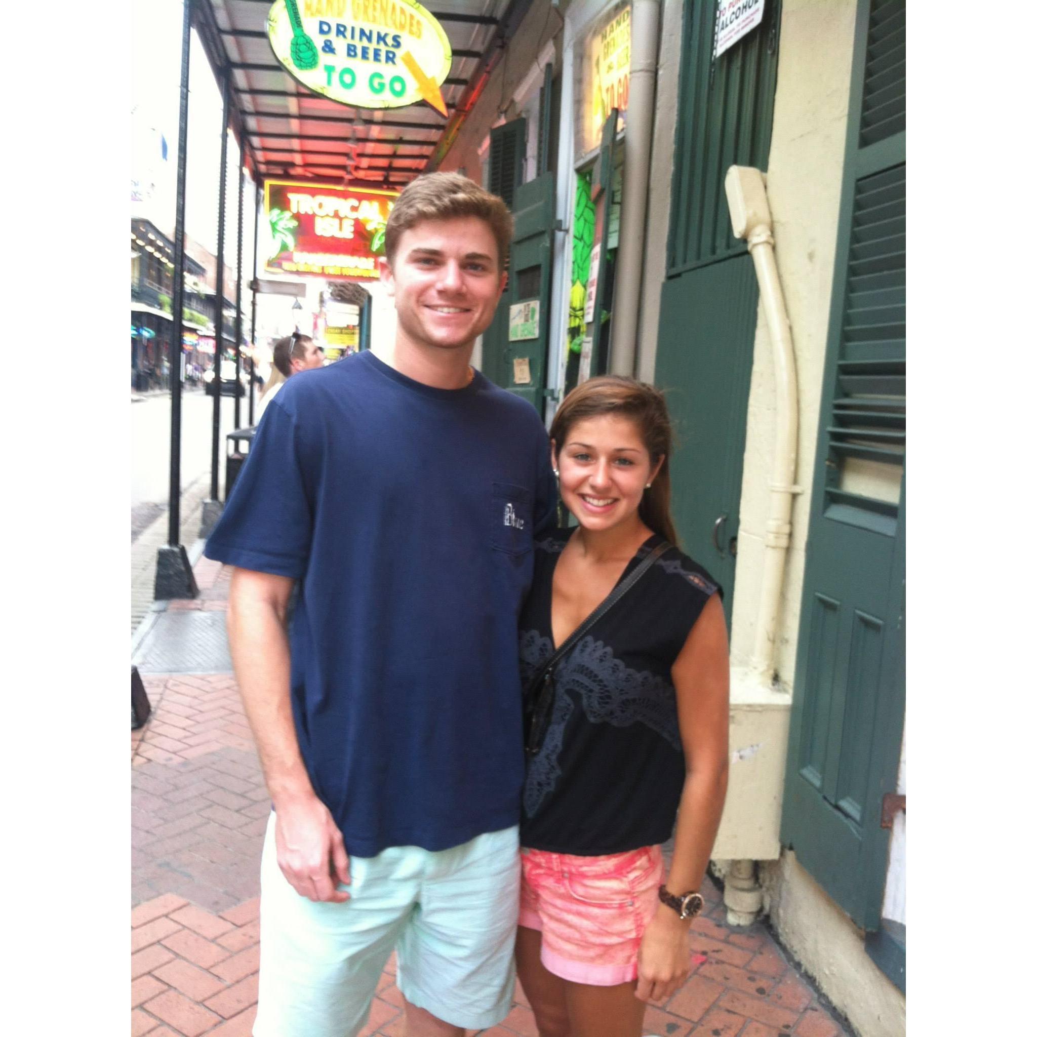 An old photo on Bourbon street