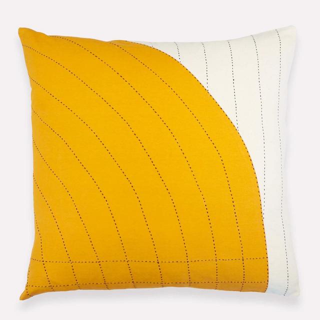 Anchal Project Fair Trade Curve Throw Pillow