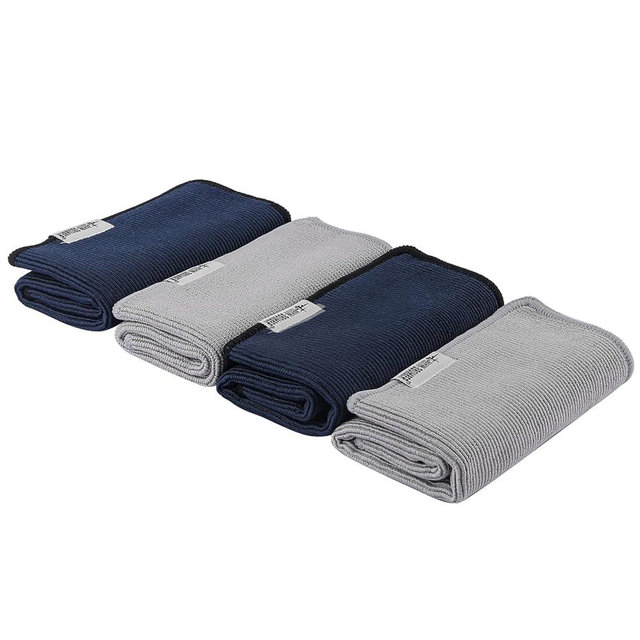MHW-3BOMBER Coffee Bar Towel Square Cleaning Cloths Barista Micro Cloth 4 Pack Coffee Espresso Bar Tool Coffee Machine Cleaning Cloth Soft Barista Towel CT5322