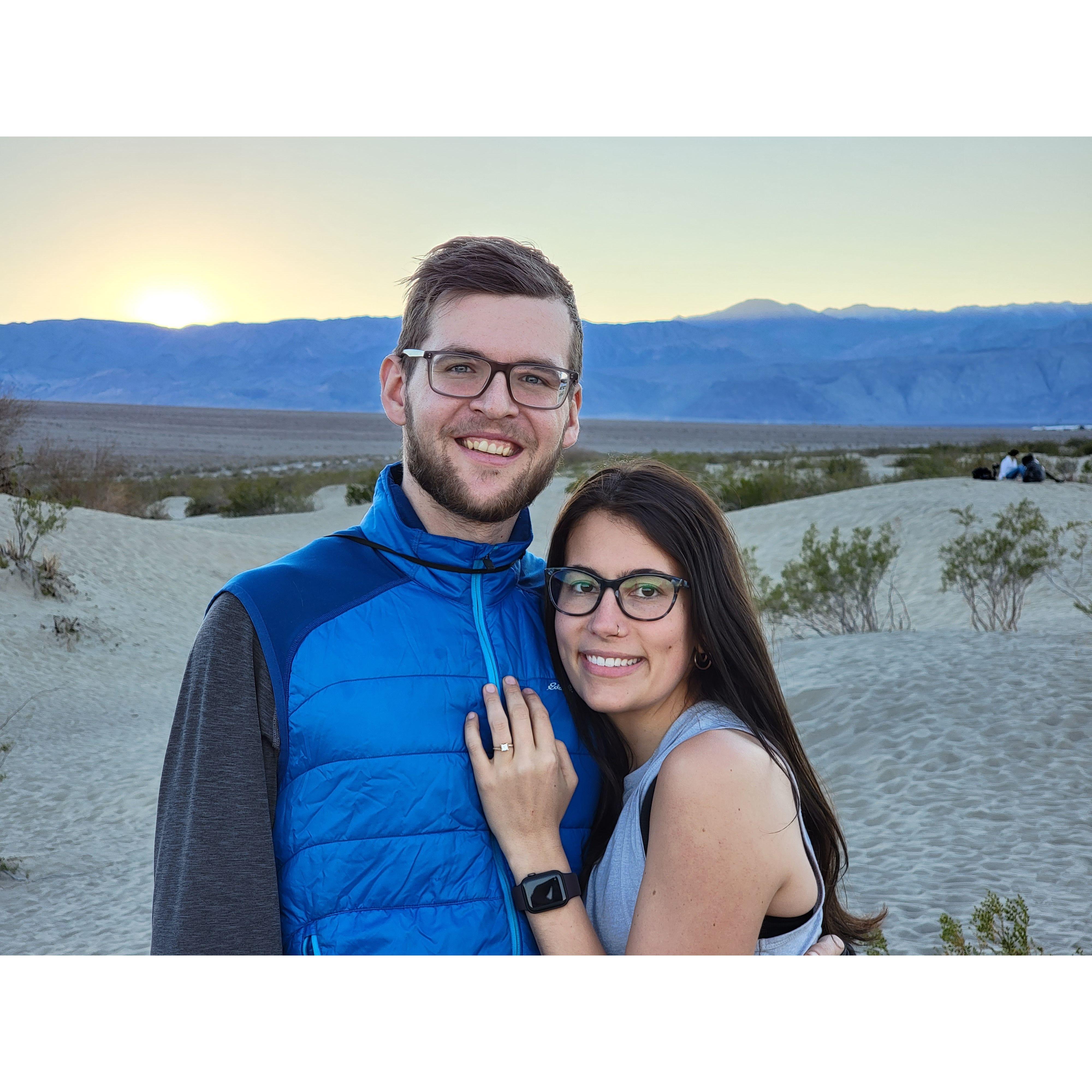 Lauren and Aidan in Death Valley. Photo Credit: Erik Milham