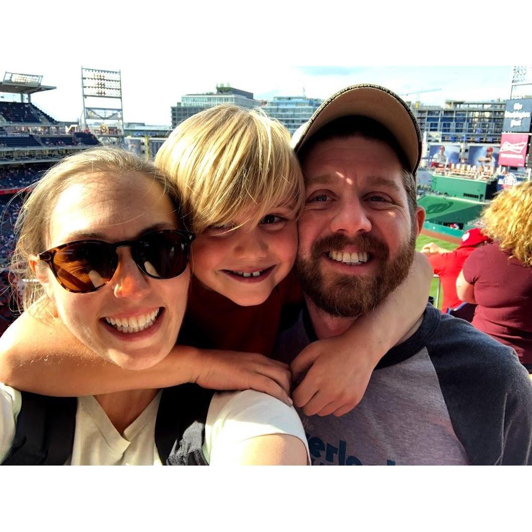Family fun at the Nats game.