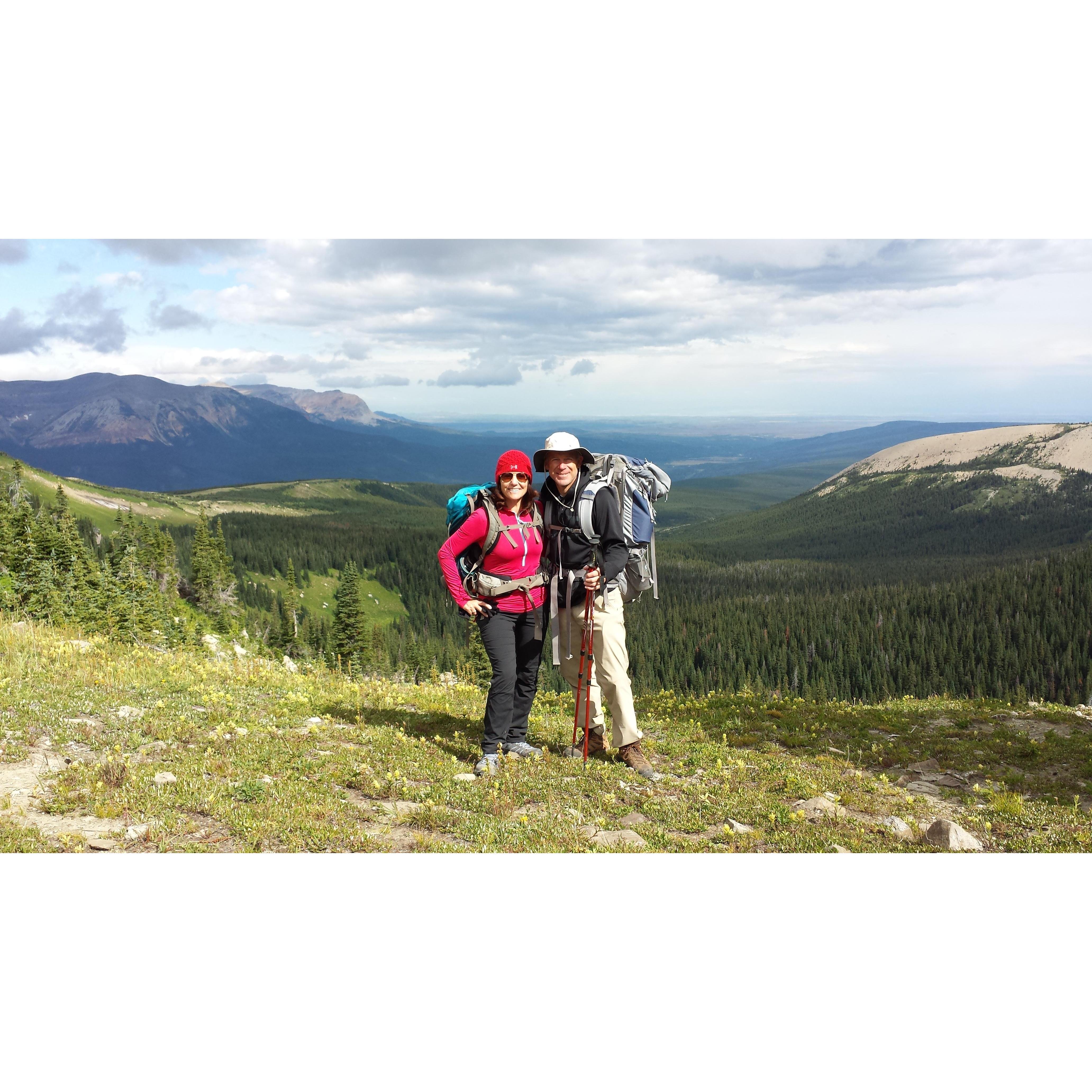 Hiking in National Glacier Forest, Montana