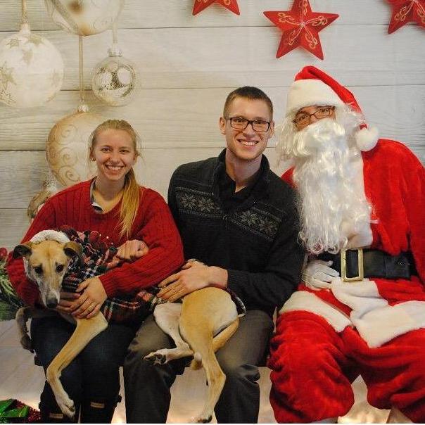 We took Asia to see Santa for the first time!