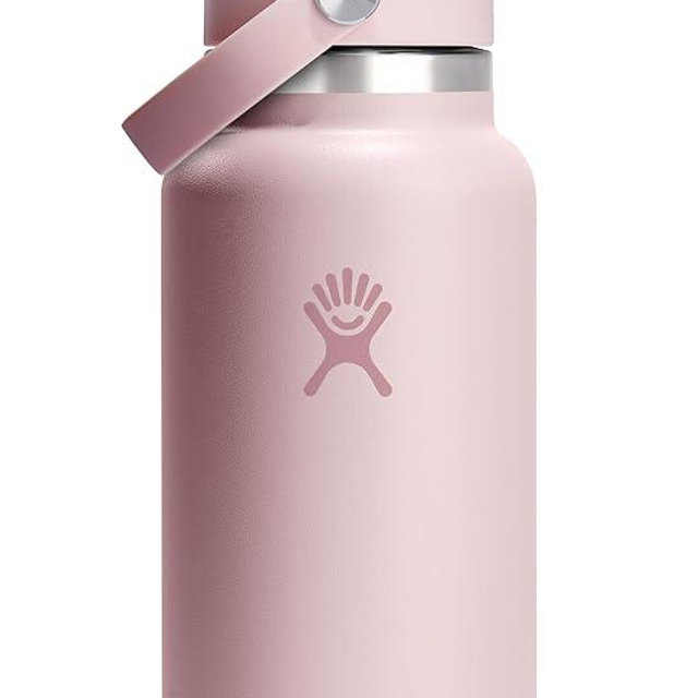 Hydro Flask Water Bottle - Insulated Stainless Steel - Wide Straw Lid, Non Spill, Leakproof in 32 Oz Trillium Pink
