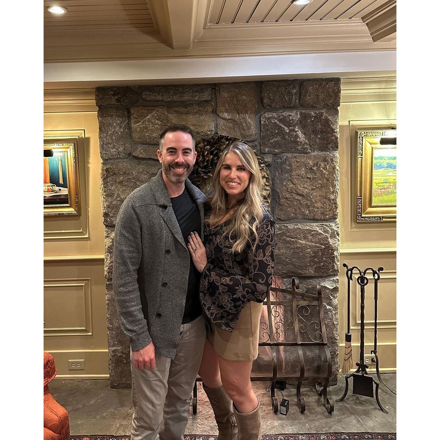 The night after we got engaged