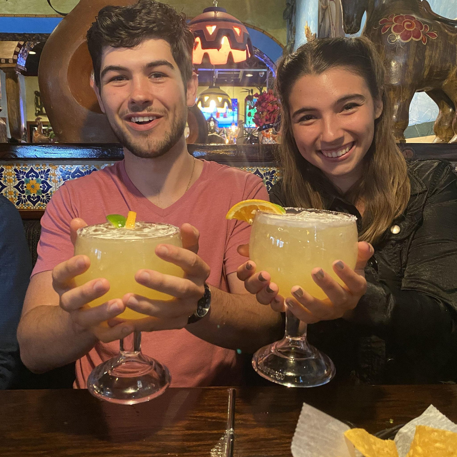 Bonding over massive margaritas!