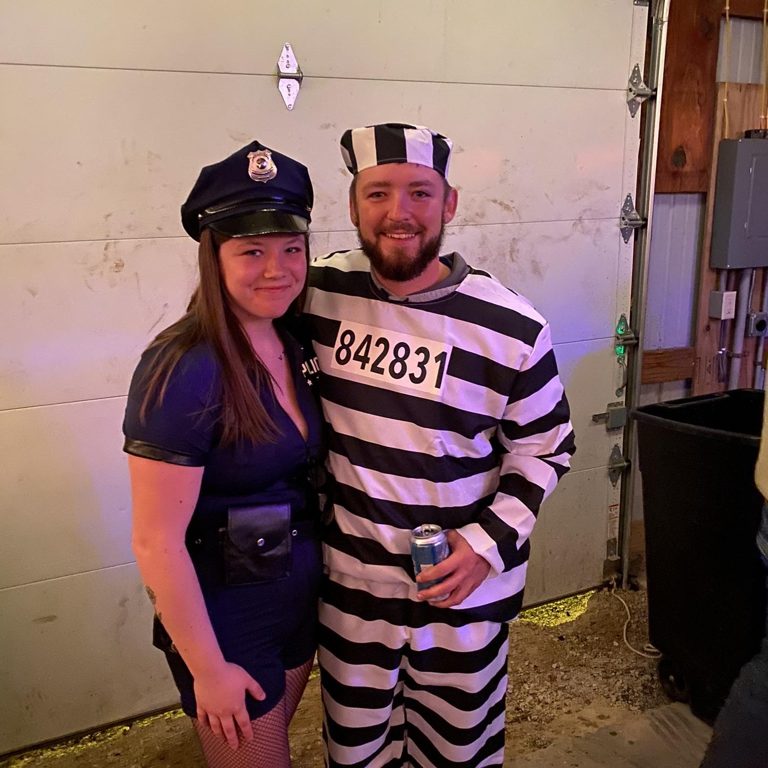 Our first 'event' as a couple. Halloween at Ron's!