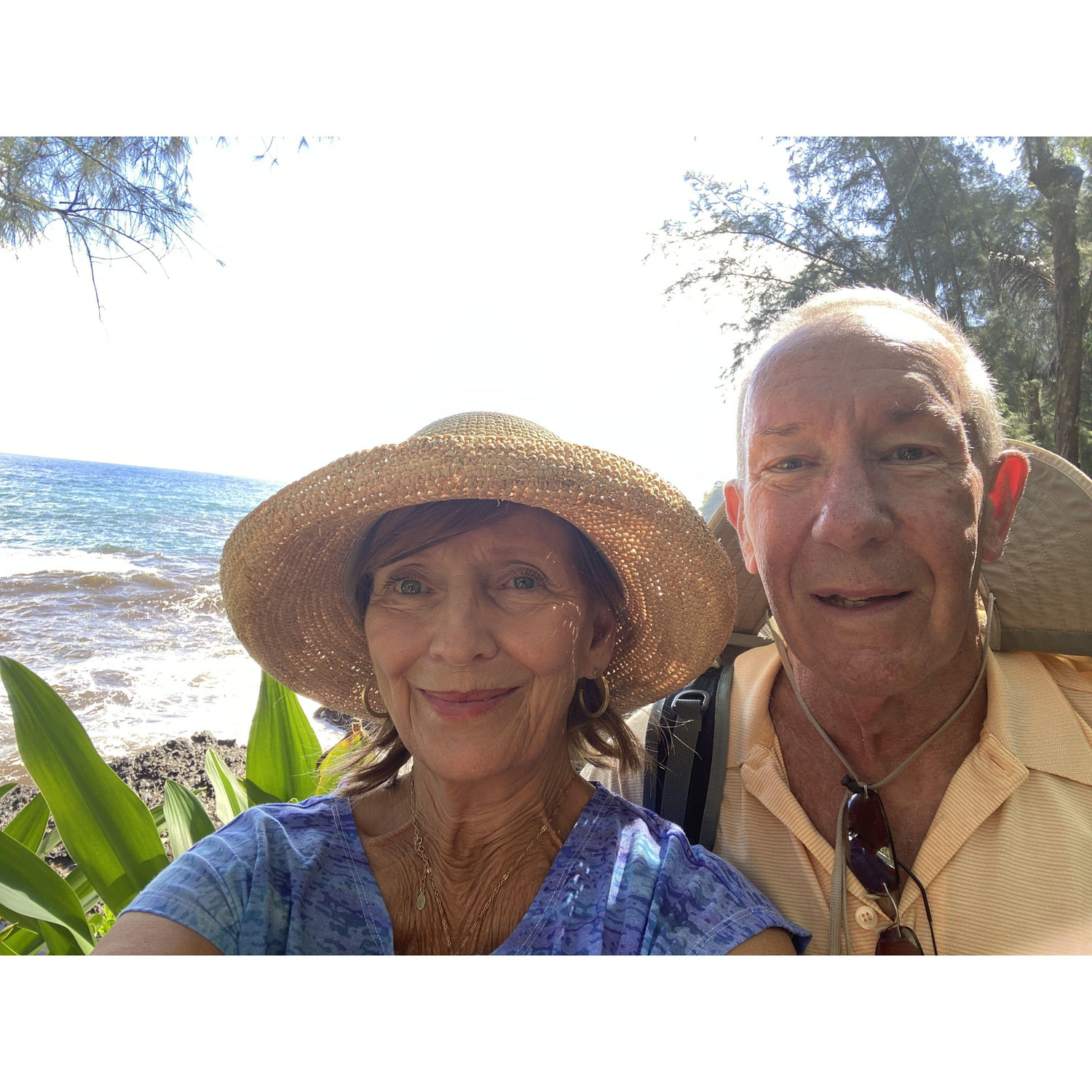 Early Jim and Raejean Days--January 2022, Visiting the Botanical Garden in Kona
