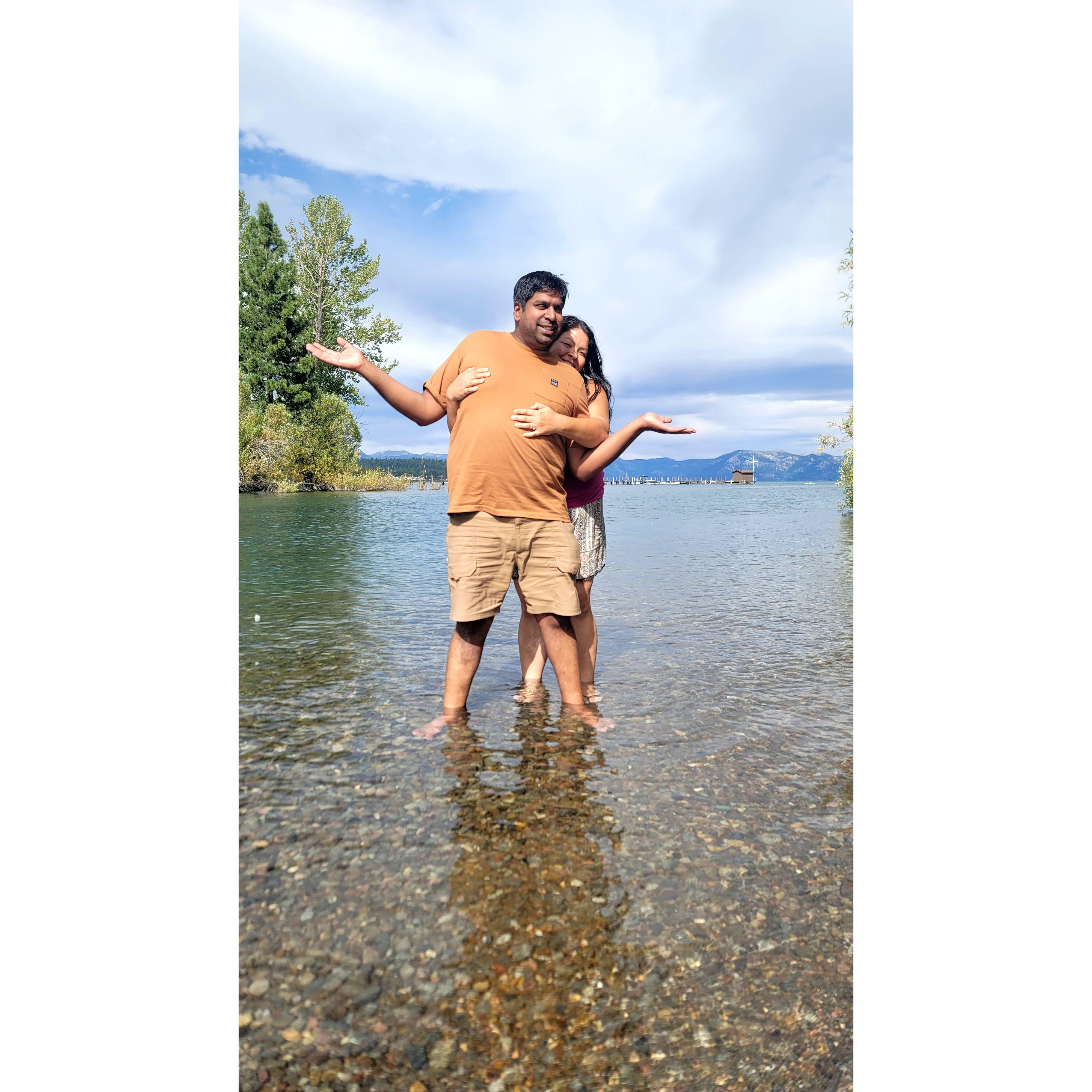 Laughs in Lake Tahoe.