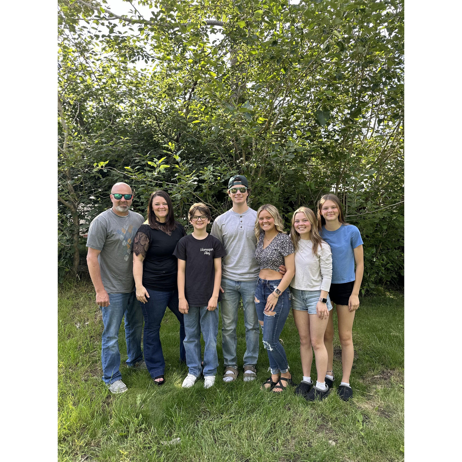Picture with the Crossley clan at our engagement party!