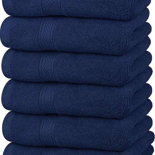 Utopia Towels Premium Grey Hand Towels - 100% Combed Ring Spun Cotton, Ultra Soft and Highly Absorbent, 600 GSM Extra Large Hand Towels 16 x 28 Inches