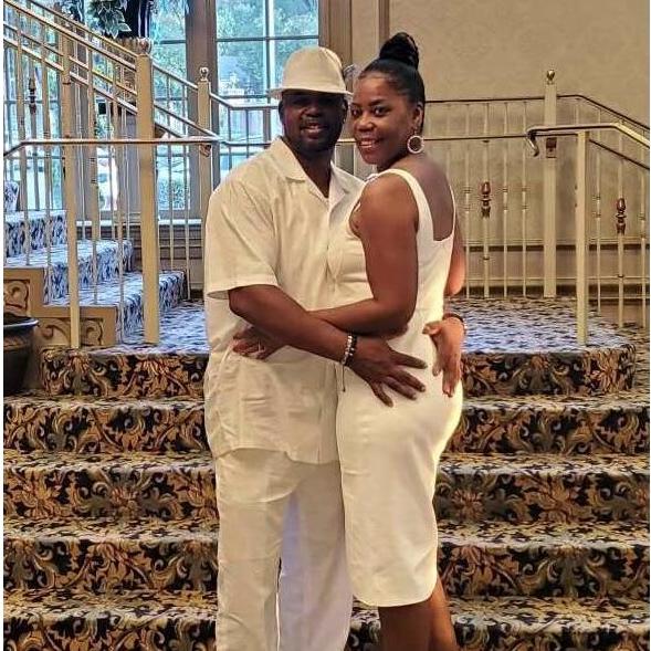 Celebrating love at cousin Monique's wedding 9/2020.