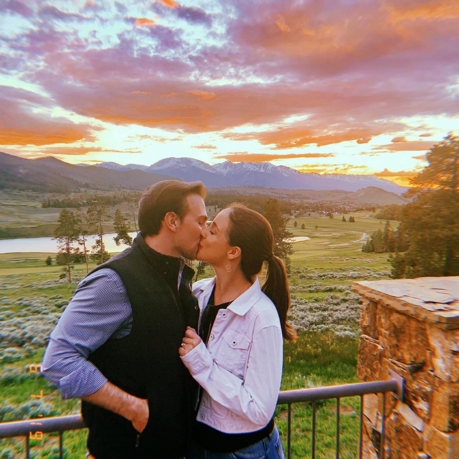 Beautiful sunset in Keystone, CO!
